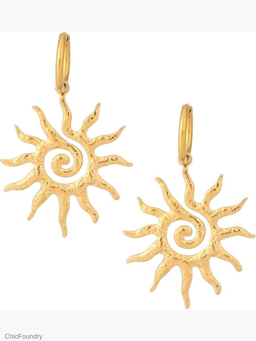 Gold Sun Pendant Necklace Dainty Sunburst Charm Solar Pendant Elegant Statement